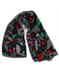 STOLA IN LANA RICAMATA...