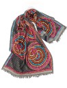 STOLA IN LANA RICAMATA INDIANA 70X200 "MANDALA"