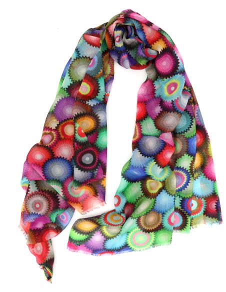 FOULARD IN 100% LANA ESXTRAFINE CON STAMPA 70*180 "TWINKY"