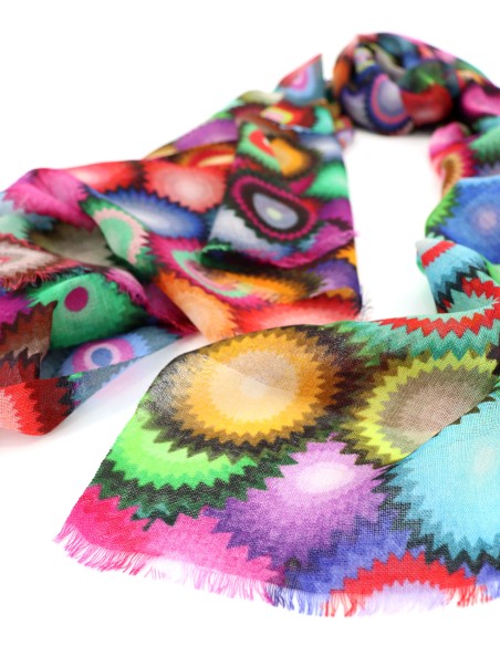 FOULARD IN 100% LANA ESXTRAFINE CON STAMPA 70*180 "TWINKY"