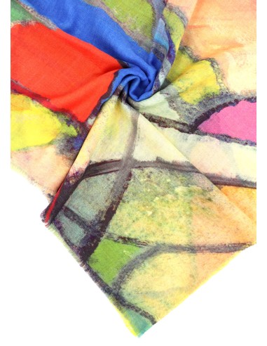 STOLA IN 100% LANA EXTRAFINE COLORATISSIMA...