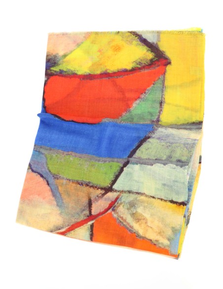 STOLA IN 100% LANA EXTRAFINE COLORATISSIMA "DREAMY"