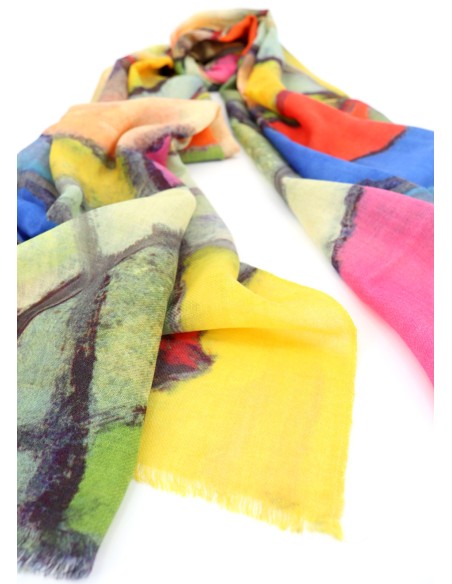 STOLA IN 100% LANA EXTRAFINE COLORATISSIMA "DREAMY"