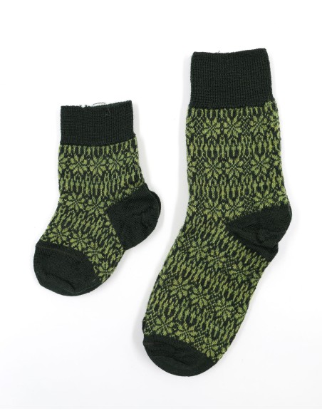 CALZINO NORVEGESE  IN 100% LANA A TRICOT KIDS