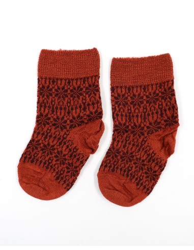 CALZINO NORVEGESE  IN 100% LANA A TRICOT KIDS