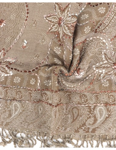 STOLA IN LANA RICAMATA 70X180 "JOY"