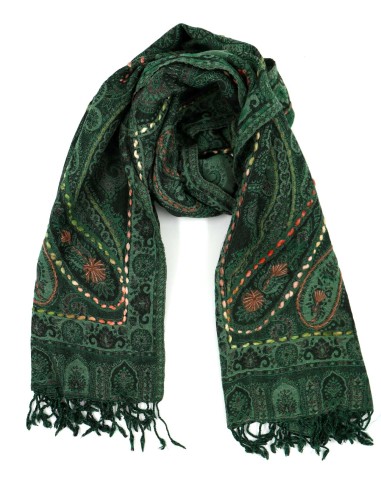 STOLA IN LANA RICAMATA 70X180 "JOY"