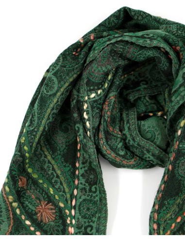 STOLA IN LANA RICAMATA 70X180 "JOY"