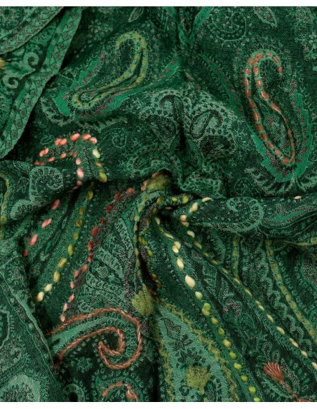 STOLA IN LANA RICAMATA 70X180 "JOY"