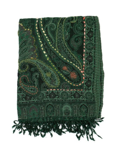 STOLA IN LANA RICAMATA 70X180 "JOY"
