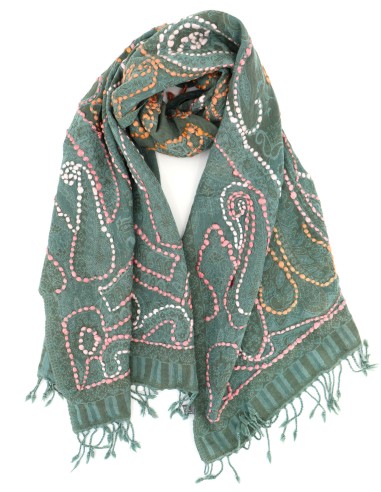 STOLA IN LANA LAVORATA 70X180 "HOPE"
