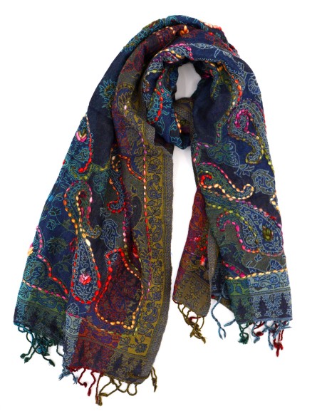 STOLA IN LANA LAVORATA 70X180 "HOPE"
