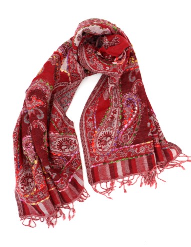 STOLA IN LANA LAVORATA 70X180 "HOPE"
