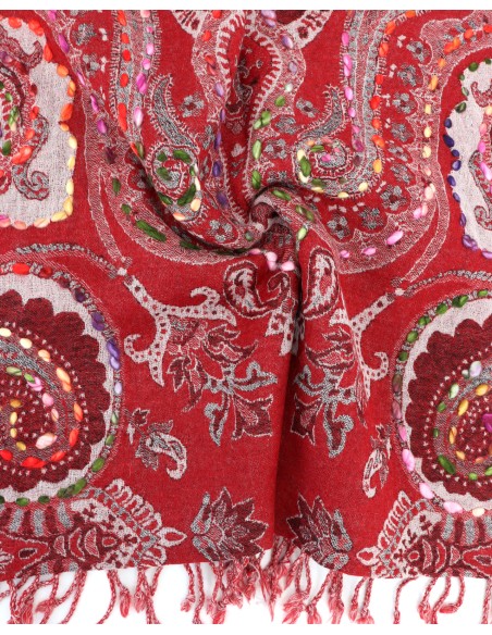 STOLA IN LANA LAVORATA 70X180 "HOPE"
