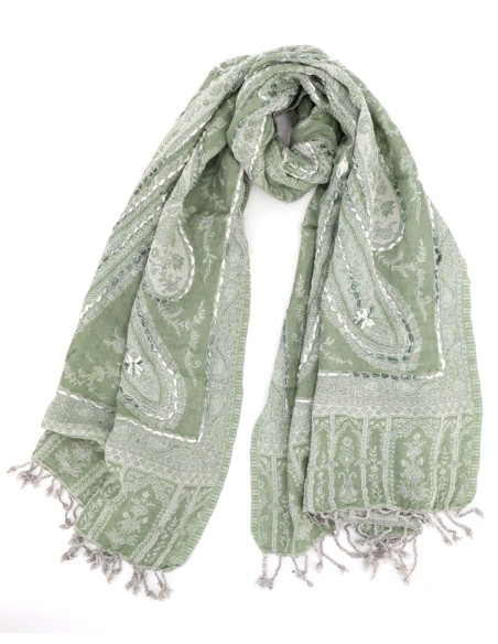 STOLA IN LANA LAVORATA 70X180 "HOPE"
