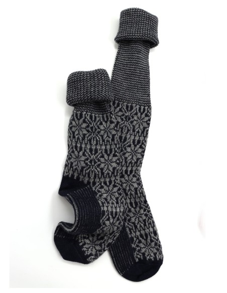 CALZINO NORVEGESE LUNGO IN 100% LANA 