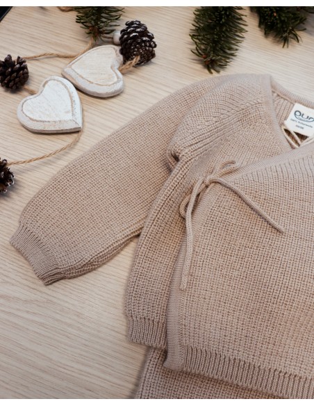 KIMONO BABY 100% LANA MERINO BIOLOGICA