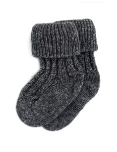 CALZINI BABY IN LANA D'AGNELLO - GRIGIO