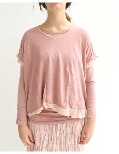 MAGLIA SMANICATA IN SETA E LANA "PALO"