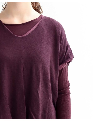 MAGLIA SMANICATA IN SETA E LANA "PALO"