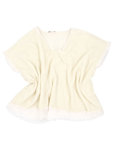 MAGLIA SMANICATA IN SETA E LANA "PALO"