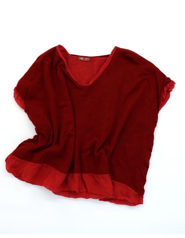 MAGLIA SMANICATA IN SETA E LANA "PALO"