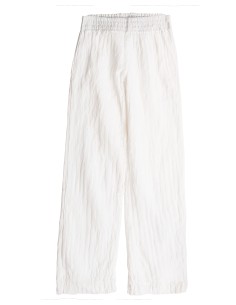 PANTALONE IN SETA INCRESPATA DOPPIATO AD EFFETTO PLISSE'...