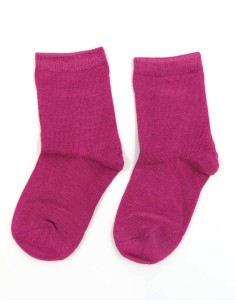 CALZINI IN BAMBU'KIDS "BASIC" - LAMPONE 2