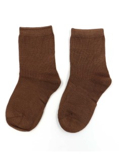 CALZINI IN BAMBU'KIDS "BASIC" - MARRONE 2
