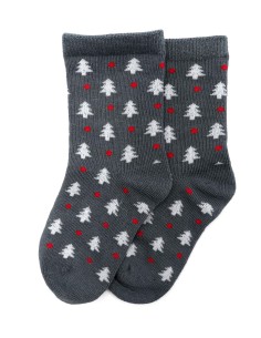 CALZINI IN BAMBU' KIDS "ALBERELLI" - ANTRACITE