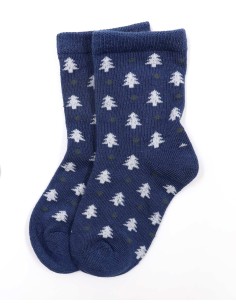 CALZINI IN BAMBU' KIDS "ALBERELLI" - NAVY