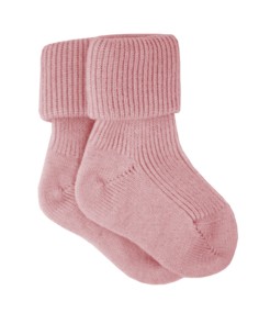 CALZINI BABY IN ALPACA MORBIDISSIMI - ROSA