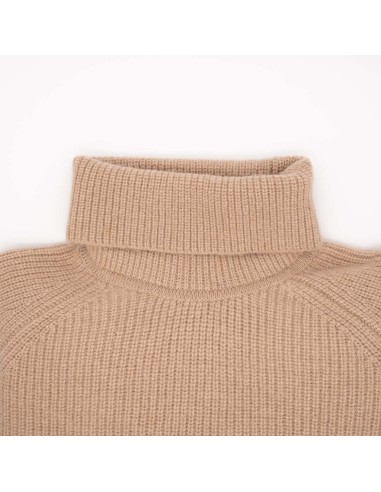 MAGLIONE UNISEX A COLLO ALTO IN 100% LANA DI...