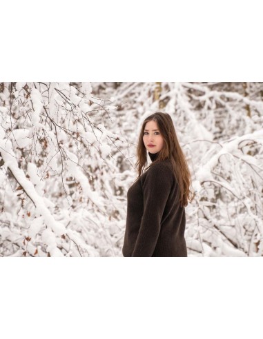 MAGLIONE UNISEX COLLO ALTO IN LANA DI YAK