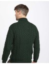 MAGLIONE ARAN IN LANA IRLANDESE SUPERSOFT "COLLO ALTO"