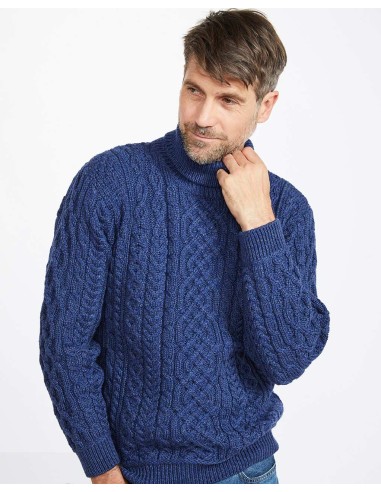 MAGLIONE ARAN IN LANA IRLANDESE SUPERSOFT...