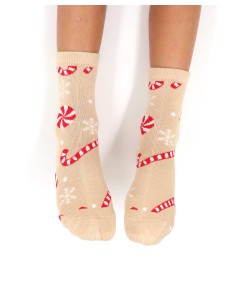 CALZINI IN BAMBU' KIDS "CANDY" - BEIGE 2