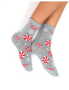 CALZINI IN BAMBU' KIDS "CANDY" - GRIGIO 2