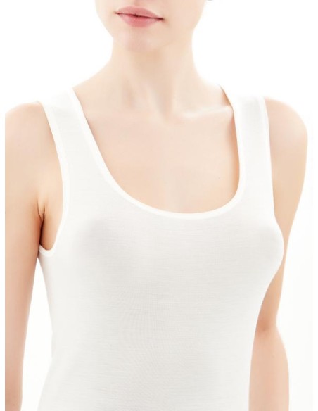 CANOTTA SPALLA LARGA IN LANA MERINO EXTRAFINE