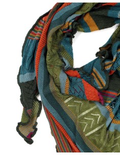 STOLA TRIANGOLARE IN LANA MERINO 100X200 "KYRA" - LICHENE 2