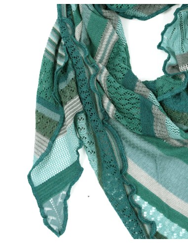 STOLA TRIANGOLARE IN LANA MERINO 100X200 "KYRA"