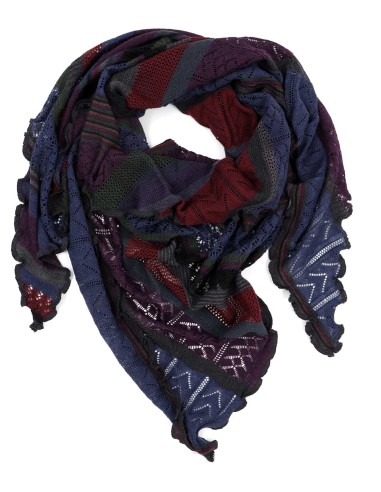 STOLA TRIANGOLARE IN LANA MERINO 100X200 "KYRA"