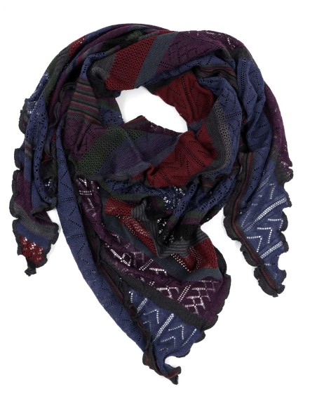 STOLA TRIANGOLARE IN LANA MERINO 100X200 "KYRA"