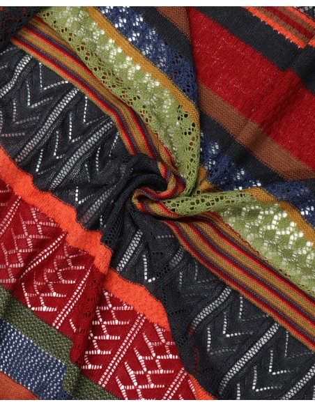 STOLA TRIANGOLARE IN LANA MERINO 100X200 "KYRA"