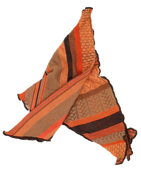 STOLA TRIANGOLARE IN LANA MERINO 100X200 "KYRA"