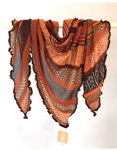 STOLA TRIANGOLARE IN LANA MERINO 100X200 "KYRA"