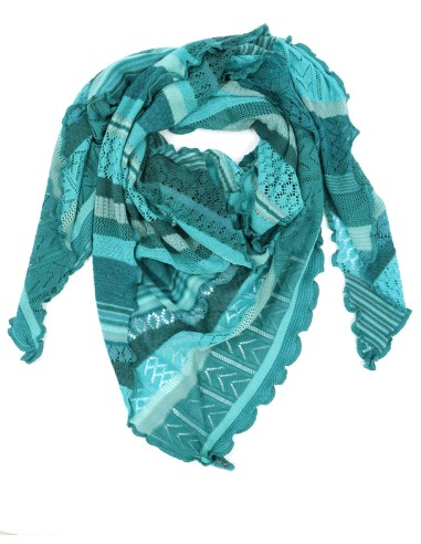 STOLA TRIANGOLARE IN LANA MERINO 100X200 "KYRA"