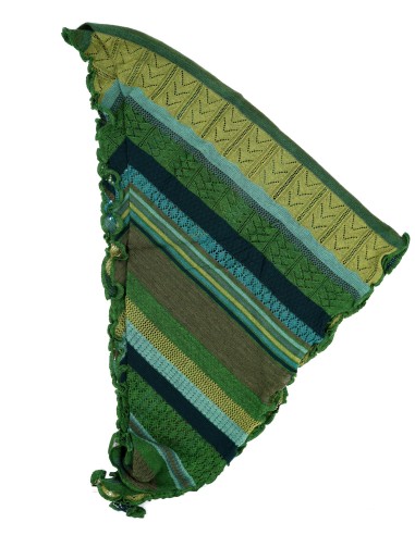 STOLA TRIANGOLARE IN LANA MERINO 100X200 "KYRA"