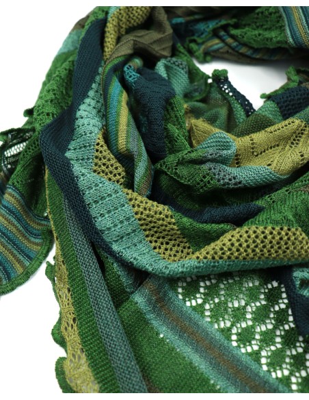 STOLA TRIANGOLARE IN LANA MERINO 100X200 "KYRA"