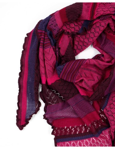 STOLA TRIANGOLARE IN LANA MERINO 100X200 "KYRA"